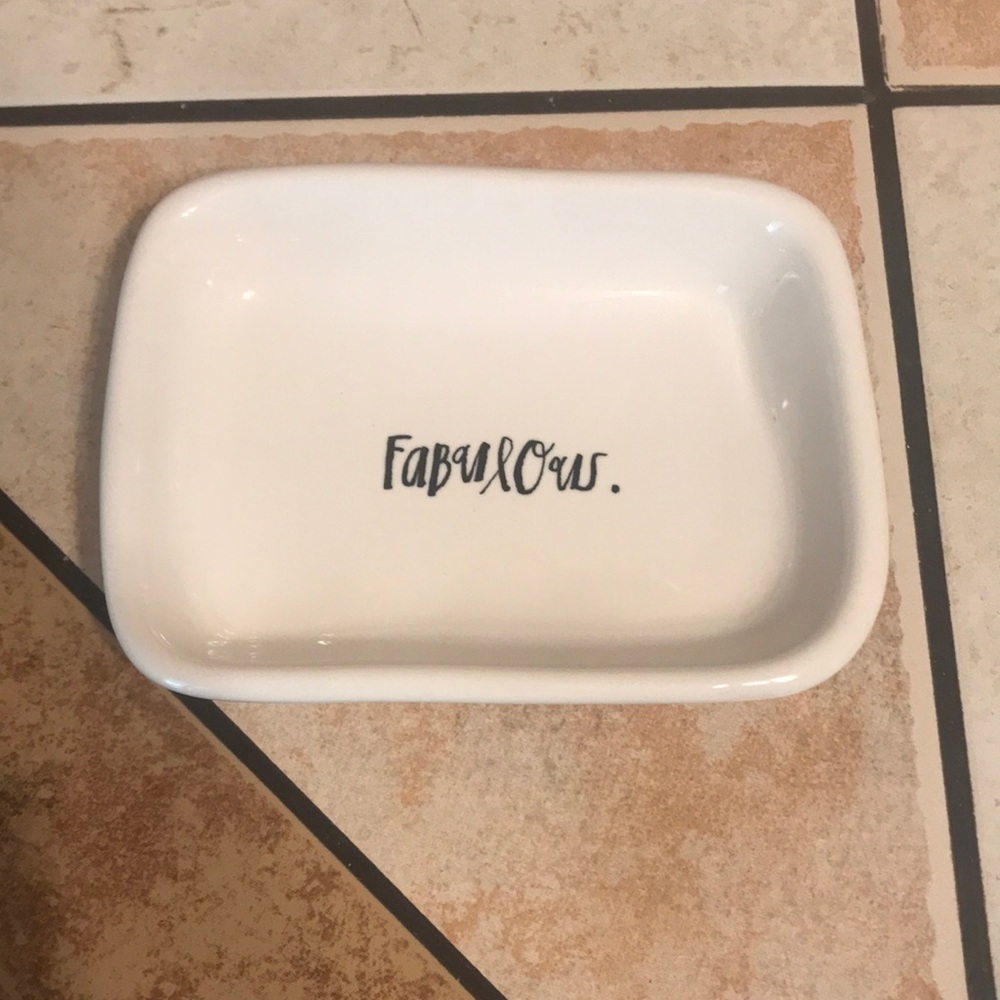 Rae Dunn Fabulous trinket tray beauty room jewelry holder‎